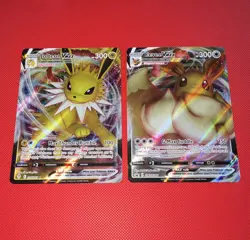 Pokemon TCG Jolteon VMAX & Eevee VMAX Promo Lot SWSH203/SWSH087, English - Image 1