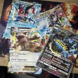 Pokemon TCG Holo Promo Lot 4 Ash-Greninja EX Guzzlord GX (XY133/63a) - Image 1