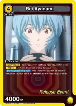 Rei Ayanami Release - UEPR/EVA-1-002 NM - Union Arena - Image 1