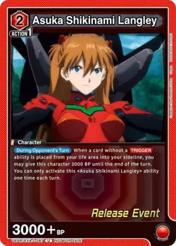 Asuka Shikinami Langley Release - UEPR/EVA-1-087 NM - Union Arena - Image 1