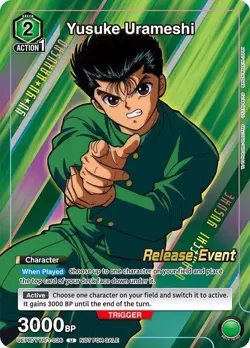 Yusuke Urameshi Release - UEPR/YYH-1-036 NM - Union Arena - Image 1