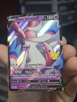 Dark Sylveon V SWSH134 Black Star Promo Full Art Rare Holo Pokemon TCG NM/M - Image 2