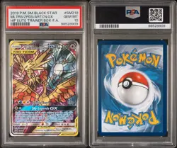 Pokemon Moltres/Zapdos/Articuno GX SM210 PSA 10 Hidden Fates ETB Promo Full Art - Image 3