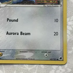 Seel 62/101 delta species EX Dragon Frontiers Reverse Foil Holo Stamped Pokemon - Image 5
