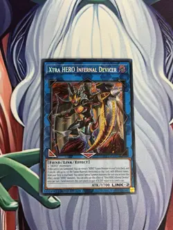 Yugioh/ Xtra Hero Infernal Devicer/ Secret Rare/ BLC1/ Limited Edition/ Mint - Image 1