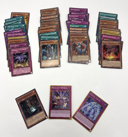 Lot of 46 Cards Yu Gi Oh Yugioh 3 Foil Prisma Holo 43 Commons 1996 LP - Image 1