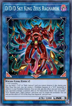DOOD-EN049 D/D/D Sky King Zeus Ragnarok Starlight Rare 1st Ed YuGiOh Preorder - Image 1