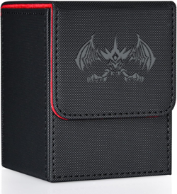 Card Deck Box for Yugioh MTG Cards, 100+ Deck Case with 2 Dividers Fits TCG CCG, - Image 1