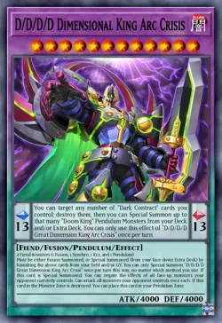 DOOD-EN035 D/D/D/D Dimensional King Arc Crisis Starlight Rare YuGiOh Preorder - Image 1