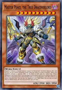 DOOD-EN018 Master Peace, the True Dracoverlord Starlight Rare YuGiOh Preorder - Image 1