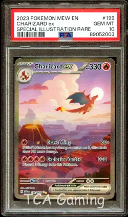 PSA 10 GEM MINT Charizard 199/165 SPECIAL ILLUSTRATION RARE Pokemon 151 Card 003 - Image 1