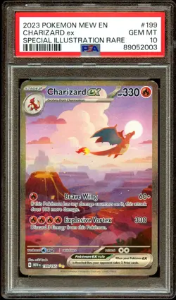 PSA 10 GEM MINT Charizard 199/165 SPECIAL ILLUSTRATION RARE Pokemon 151 Card 003 - Image 2