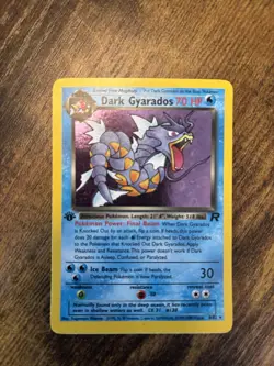 Pokemon Dark Gyarados Unlimited Holo Rare 1st Edition Card Team Rocket 8/82 - Image 1