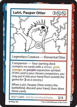 Lutri, Pauper Otter x1 1x Mystery Booster 2 Playtest Card NM MTG - Image 1