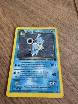 PokÃ©mon TCG Dark Blastoise Holo Rare Card 3/82 Team Rocket Series - Image 1