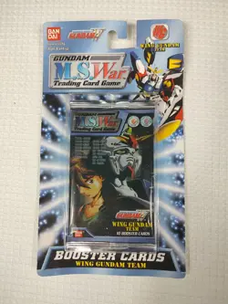 Gundam M.S. War Trading Card Game Wing Gundam Team 10 Card Booster Pack - Image 1