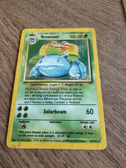PokÃ©mon TCG Venusaur Holo Rare Card Base Set 15/102, 1999 - Image 1