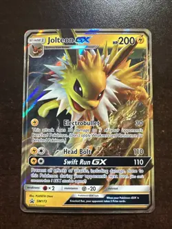 Jolteon GX SM173 Promo Card Pokemon TCG Sun & Moon (minor Back Ding) - Image 1