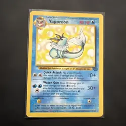 Pokemon TCG WOTC 1999 Jungle Set: Vaporeon 28/64 - Non-Holo Rare Card - LP - Image 1