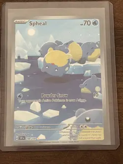 Pokemon TCG Spheal Card 199/191 Surging Sparks Illustration Near Mint Condition - Image 1
