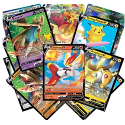 Pokemon TCG Authentic Factory Sealed Booster Pack w/Mystery V Card Bundle - Image 4