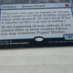 Poppet Stitcher Innistrad: Midnight Hunt Regular MID Magic The Gathering - Image 3