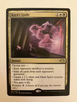 MTG Kaya's Guile Modern Horizons 205/254 Regular Rare NM - Image 1