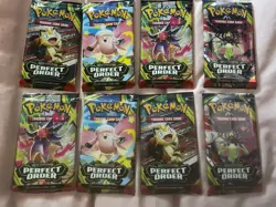 Pokemon Mega Evolution Perfect Order Sealed Sleeved 8 Pack Lot - Image 4