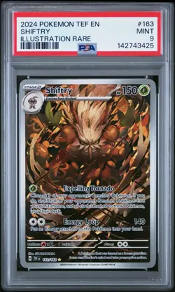 Pokemon Shiftry 163/162 SV05: Temporal Forces Holo PSA 9 - Image 1