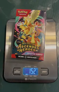 Pokemon(Extremely Heavy)TCG Mega Evolution Ascended Heroes Booster Bundle 6-Pack - Image 1