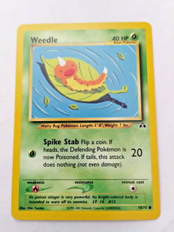 Pokemon TCG Weedle Neo Discovery 70 Regular Unlimited Common - Uncirculated - Image 1