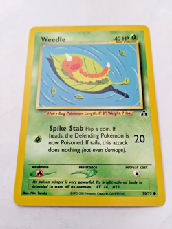 Pokemon TCG Weedle Neo Discovery 70 Regular Unlimited Common - Uncirculated - Image 2