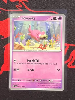 Slowpoke 057/142 Common Sv07: Stellar Crown Pokemon Card Near Mint - Image 1