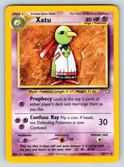 1st Edition Xatu 052/111 LP Neo Genesis - Image 2