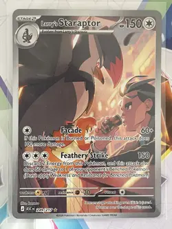 Pokemon TCG Larry's Staraptor Illustration Rare Holo Ascended Heroes 249/217 NM - Image 1