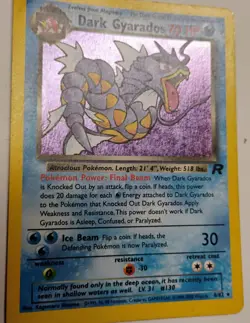 Wizards of the Coast Dark Gyarados 8/82 Team Rocket Holo Rare Unlimited EN - Image 1