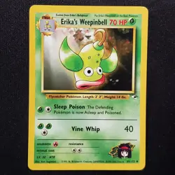 Erika's Weepinbell 49/132 Unlimited Uncommon Gym Heroes Pokemon Lightly Played - Image 1