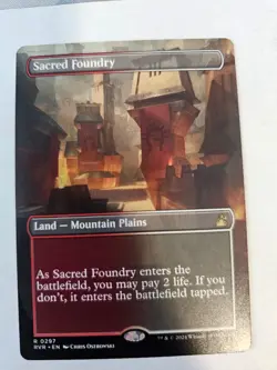 MTG - Sacred Foundry Borderless - Ravnica Remastered - Image 1