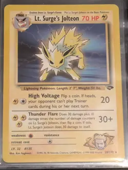 Lt. Surge’s Jolteon 28/132 Gym Challenge Pokemon TCG WOTC 200 - Image 1