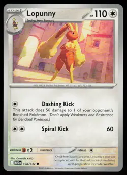 Lopunny 108/132 Common Mega Evolution Pokemon Near Mint - Image 1
