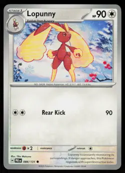 Lopunny 084/131 Common Prismatic Evolutions Pokemon Near Mint - Image 1