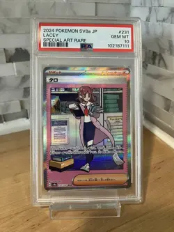 2024 POKEMON JAPANESE SV8A-TERASTAL FEST EX SPECIAL ART RARE #231 LACEY PSA 10 - Image 1