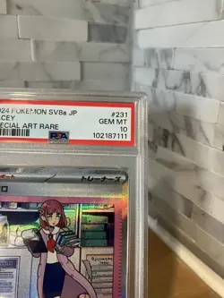 2024 POKEMON JAPANESE SV8A-TERASTAL FEST EX SPECIAL ART RARE #231 LACEY PSA 10 - Image 3