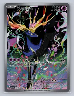 XERNEAS 091/086 HOLO ILLUSTRATION RARE CHAOS RISING POKEMON Holo NM *1 - Image 1