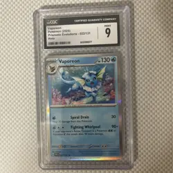 Vaporeon Holo - Master Ball Pattern- 022/131 Prismatic Evolutions Pokemon TCG EN - Image 3