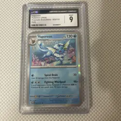 Vaporeon Holo - Master Ball Pattern- 022/131 Prismatic Evolutions Pokemon TCG EN - Image 4