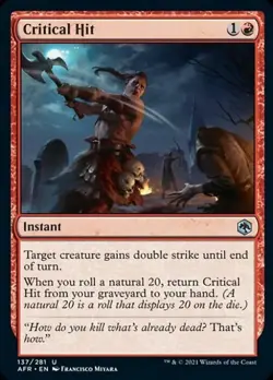 Critical Hit - Near Mint MTG Adventures in the Forgotten Realms - Image 1