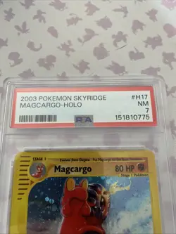 2003 Pokemon Skyridge H17 Magcargo Holo PSA 7 - Image 2