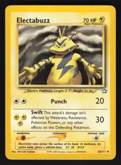Electabuzz 033/111 Uncommon Pokemon Neo Genesis - Image 1
