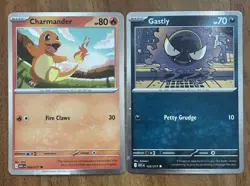 Pokemon TCG Charmander & Gastly Cosmos Holo Promo Ascended Heroes NM - Image 1